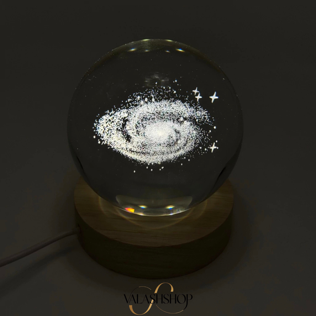 ESFERA DE CRISTAL CON PROYECCIÓN GALÁCTICA