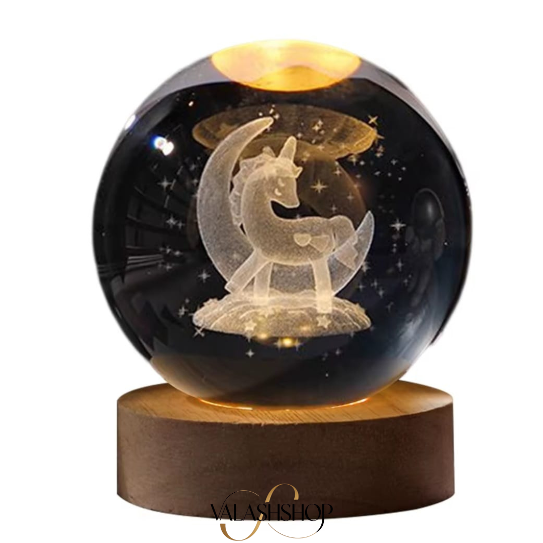 ESFERA DE CRISTAL CON PROYECCIÓN GALÁCTICA
